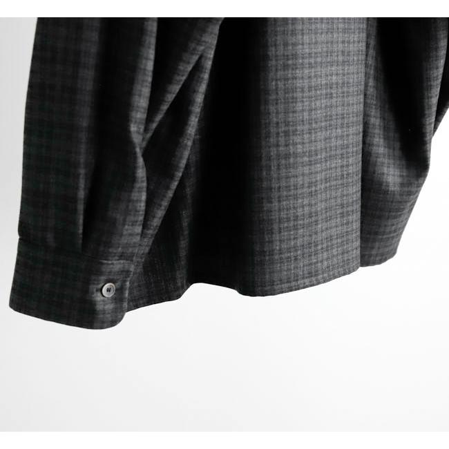 KAPTAIN SUNSHINE キャプテンサンシャイン KS26FSH08 ウールチェック オープンカラーシャツ Wool Plaid Open Collar Shirt |  | 18