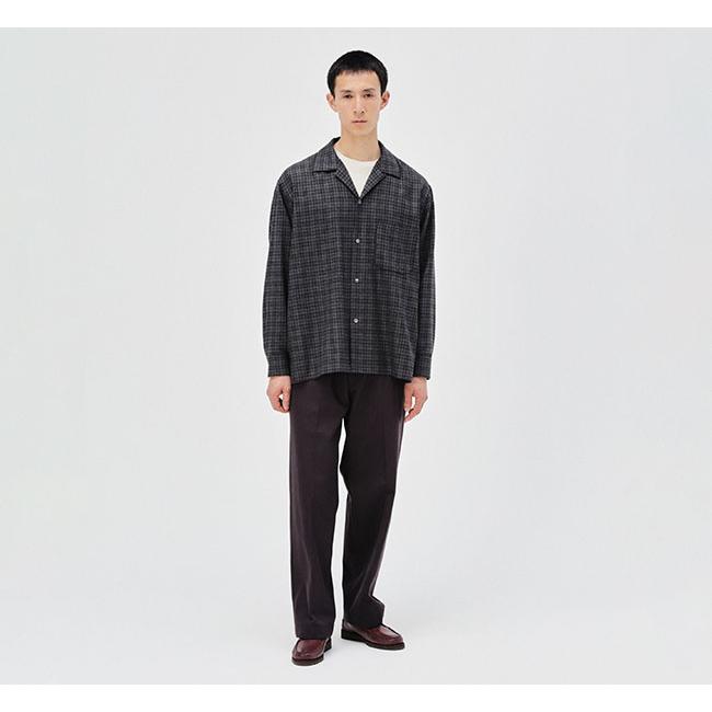 KAPTAIN SUNSHINE キャプテンサンシャイン KS26FSH08 ウールチェック オープンカラーシャツ Wool Plaid Open Collar Shirt |  | 01