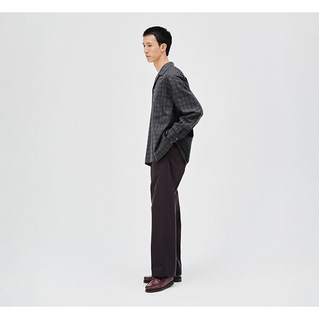 KAPTAIN SUNSHINE キャプテンサンシャイン KS26FSH08 ウールチェック オープンカラーシャツ Wool Plaid Open Collar Shirt |  | 02