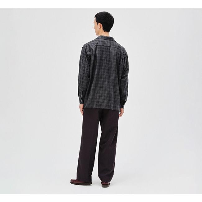 KAPTAIN SUNSHINE キャプテンサンシャイン KS26FSH08 ウールチェック オープンカラーシャツ Wool Plaid Open Collar Shirt |  | 03