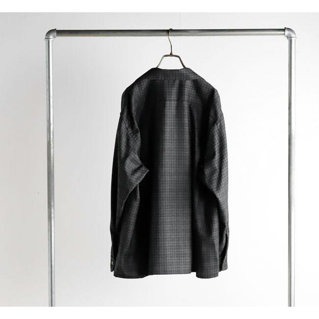KAPTAIN SUNSHINE キャプテンサンシャイン KS26FSH08 ウールチェック オープンカラーシャツ Wool Plaid Open Collar Shirt |  | 07