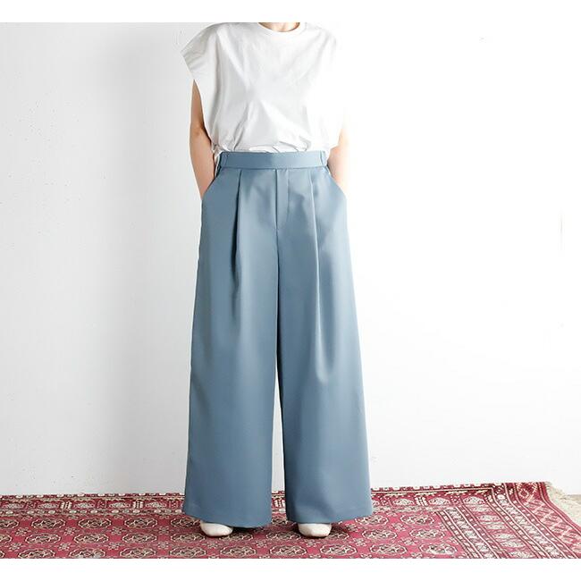 SALE40%OFF//MIDIUMISOLID ミディウミソリッド ワンタックストレートパンツ　1-162121 |  | 01