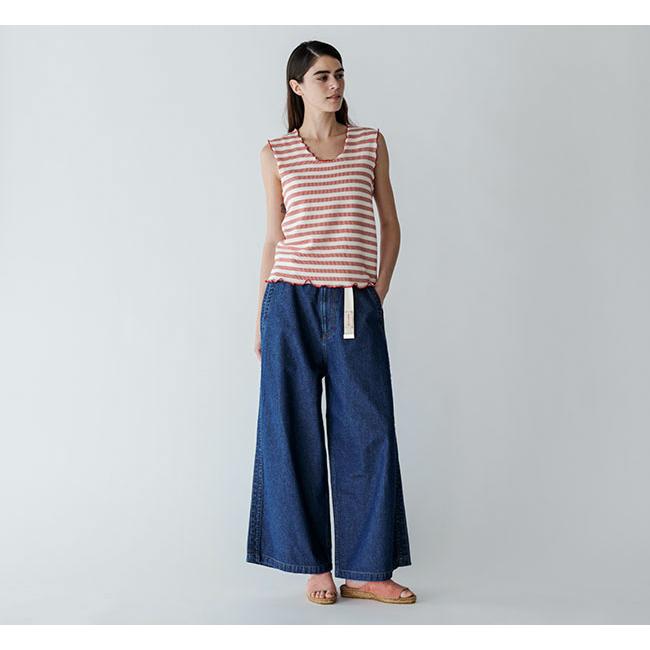 MEYAME メヤメ DENIM SIDE LINE WIDE PANTS デニム サイドライン