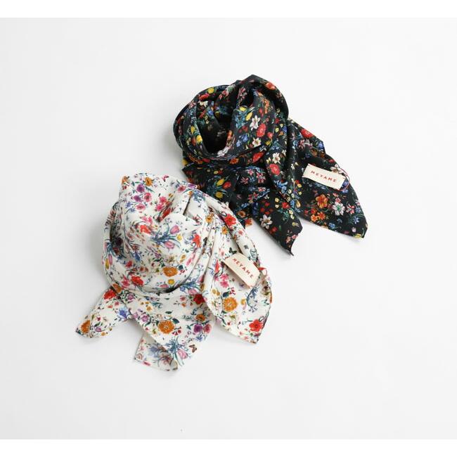 MEYAME メヤメ MEY-2326 フラワースカーフ FLOWER SCARF |  | 02