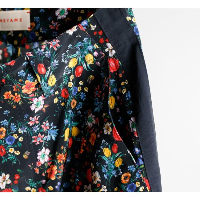 MEYAME メヤメ MEY-1620 サイドライン ワイドパンツ フラワープリント SIDE LINE WIDE PANTS (FLOWER) |  | 13