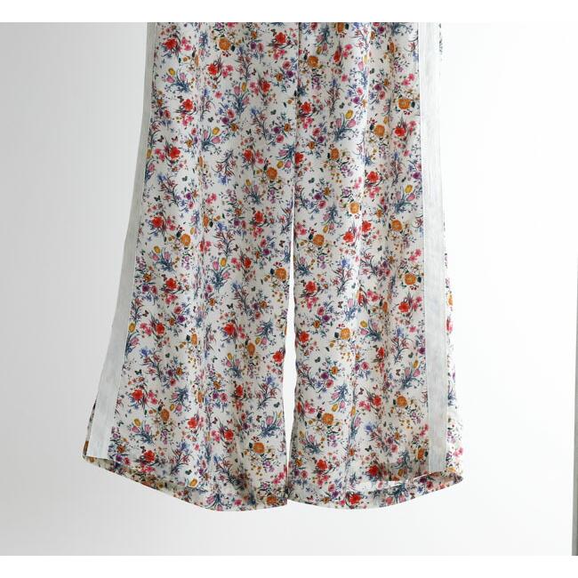 MEYAME メヤメ MEY-1620 サイドライン ワイドパンツ フラワープリント SIDE LINE WIDE PANTS (FLOWER) |  | 09