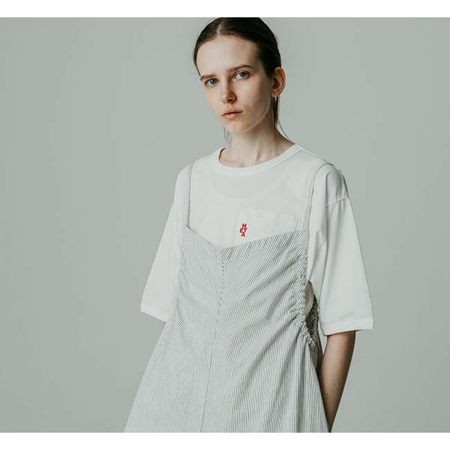MEYAME メヤメ MEY-2436 ポケットTシャツ EMBROIDERED POCKET TEE |  | 01
