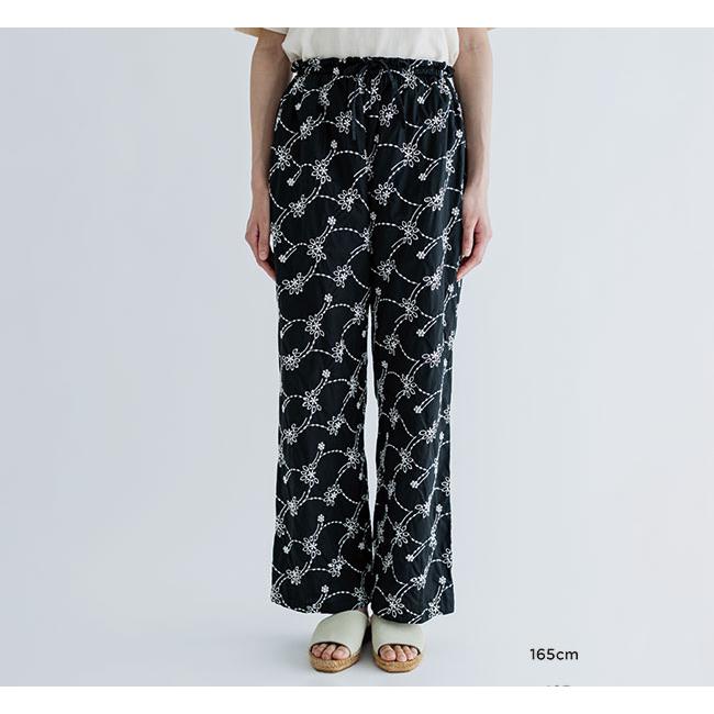 MEYAME メヤメ MEY-2427 刺繍レース コージーパンツ EMBROIDERED COZY PANTS |  | 01