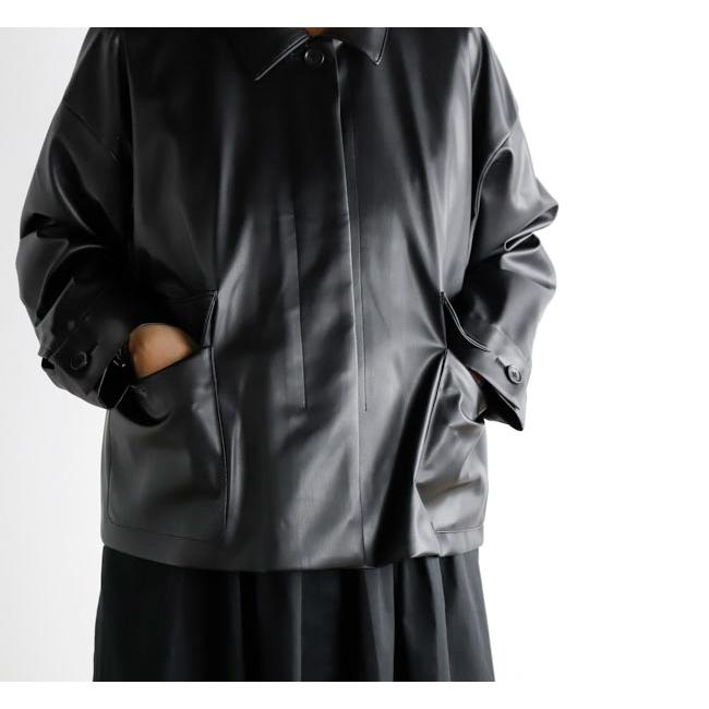 mizuiro ind ミズイロインド 3-270069 シンセティックレザーシャツ