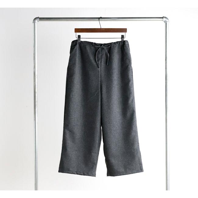 mizuiro ind ミズイロインド　ウールキュロットパンツ　ブラウン2日本製 mizuiro ind ミズイロインド ウールキュロットパンツ ブラウン2日本製