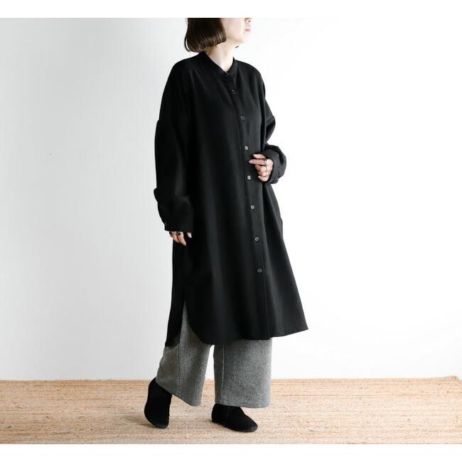 mizuiro ind ミズイロインド 4-250046 スタンドカラーシャツワンピース