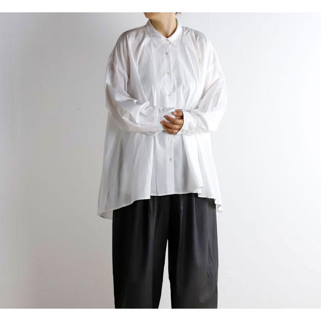 mizuiro ind ミズイロインド ワイドシャツチュニック　 3-239389 | 