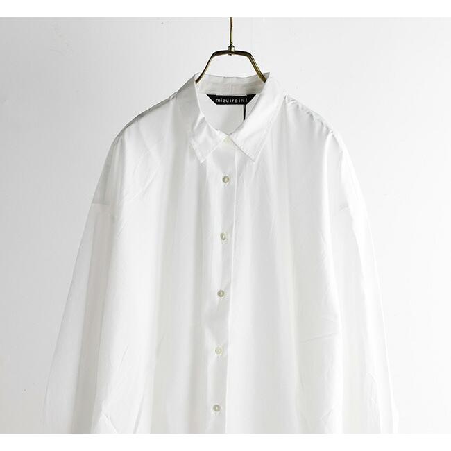 mizuiro ind ミズイロインド ワイドシャツチュニック　 3-239389 |  | 10