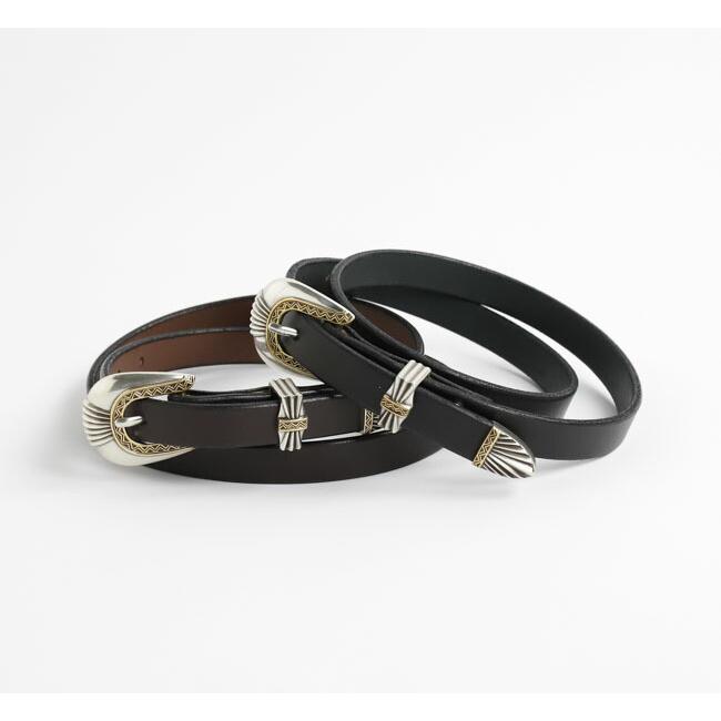 MOON SHINE LEATHER ムーンシャインレザー Del Rio 3/4 Leather Belt デルリオ ウエスタンベルト |  | 01