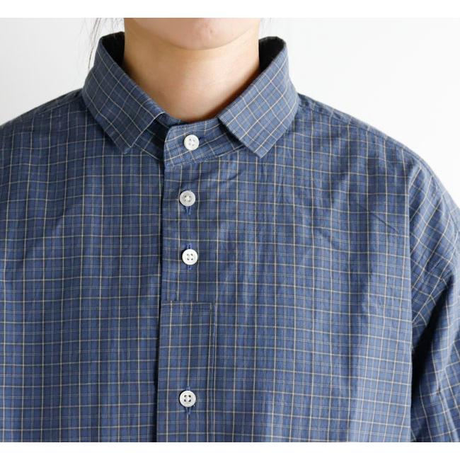 SALE40%OFF //nisica ニシカ レギュラーカラーシャツ 長袖 チェック 