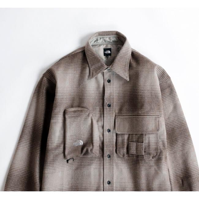 SALE30%OFF // THE NORTH FACE ザノースフェイス NR62530 ロングスリーブウールフィールドユーティリティシャツ |  | 01