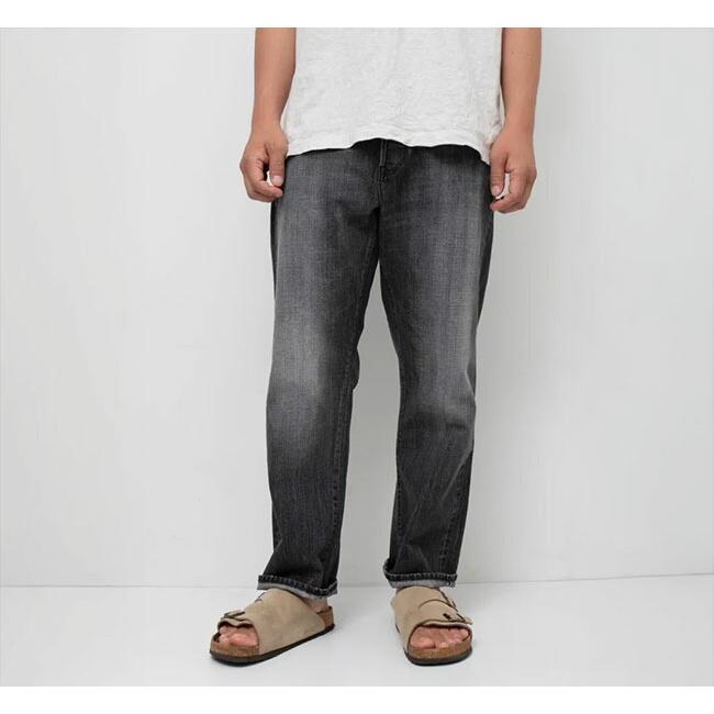 ordinary fits オーディナリーフィッツ 117 TYPE LOOSE BLACK USED デニムパンツ 117USD-BLACK USED | 
