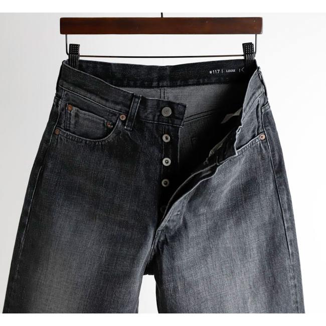 ordinary fits オーディナリーフィッツ 117 TYPE LOOSE BLACK USED デニムパンツ 117USD-BLACK USED |  | 07