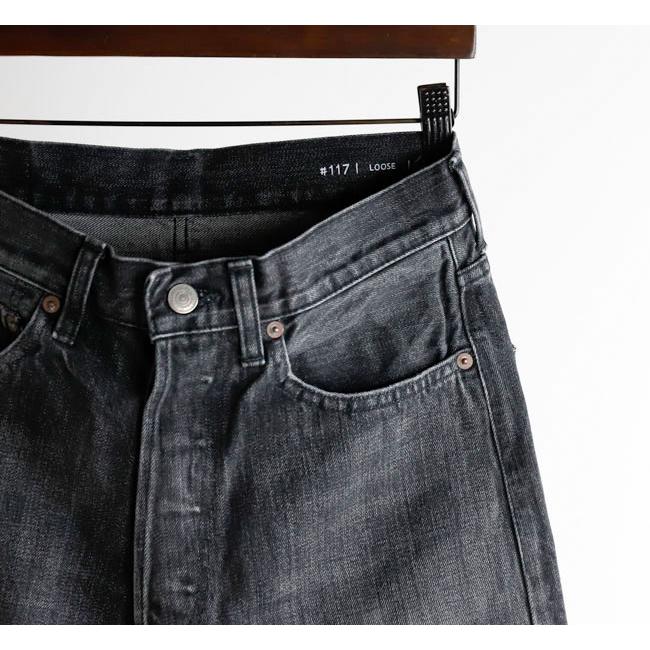 ordinary fits オーディナリーフィッツ 117 TYPE LOOSE BLACK USED デニムパンツ 117USD-BLACK USED |  | 08