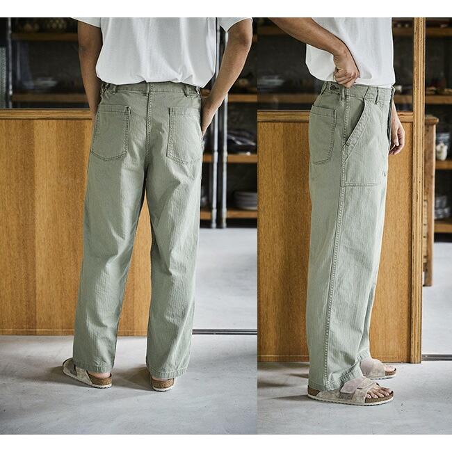 orslow オアスロウ ヘリンボーン サマー ファティーグパンツ