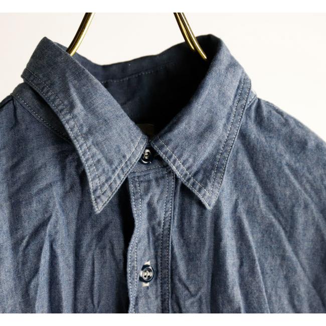 orslow オアスロウ RELAX FIT CHAMBRAY WORK SHIRT リラックスフィットシャンブレーワークシャツ 01-8270-84 |  | 04