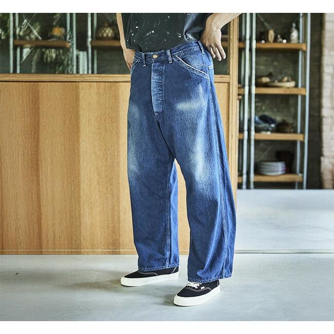 orslow オアスロウ WIDE FIT 30'S PAINTER PANTS DENIM USED ワイドフィット 30'S ペインターパンツ デニム ユーズド 01-5126-95 |  | 02