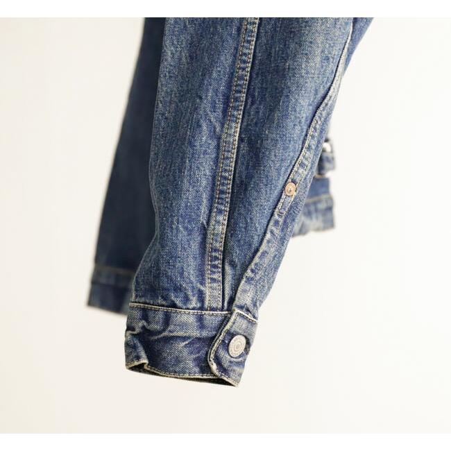 orslow オアスロウ TYPE1 PLEATED FRONT BLOUSE 2YEAR WASH デニムジャケット 03-6011-84の画像