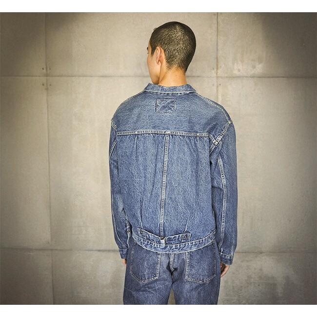 orslow オアスロウ TYPE1 PLEATED FRONT BLOUSE 2YEAR WASH デニム