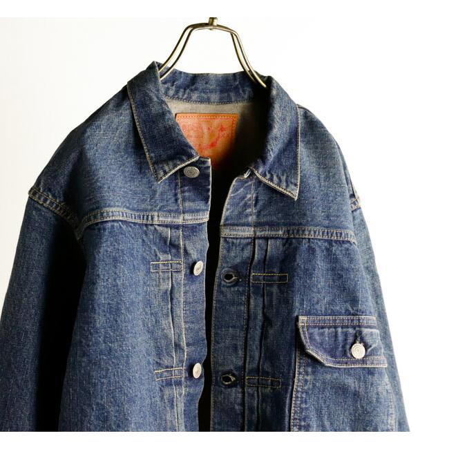 orslow オアスロウ TYPE1 PLEATED FRONT BLOUSE 2YEAR WASH デニム