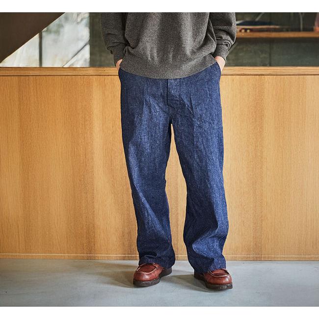 orslow オアスロウ 01-V5130-81 WIDE FIT US NAVY DENIM UTILITY PANTS ONE WASH ワイドフィット US NAVY デニム ユーティリティーパンツ ワンウォッシュ | 