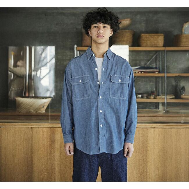 orslow オアスロウ 01-8064-84 シャンブレーワークシャツ CHAMBRAY