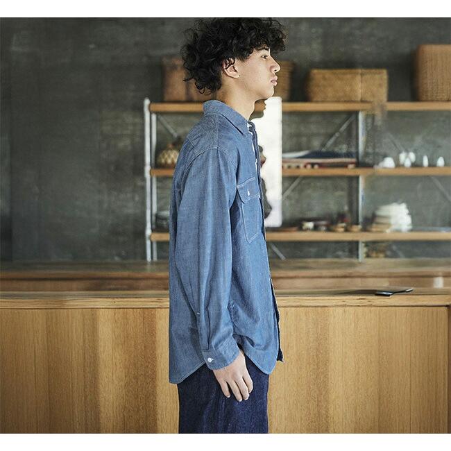 orslow オアスロウ 01-8064-84 シャンブレーワークシャツ CHAMBRAY WORK SHIRT |  | 01