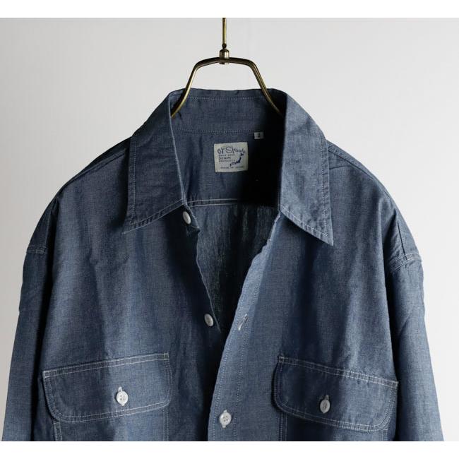 orslow オアスロウ 01-8064-84 シャンブレーワークシャツ CHAMBRAY WORK SHIRT |  | 05
