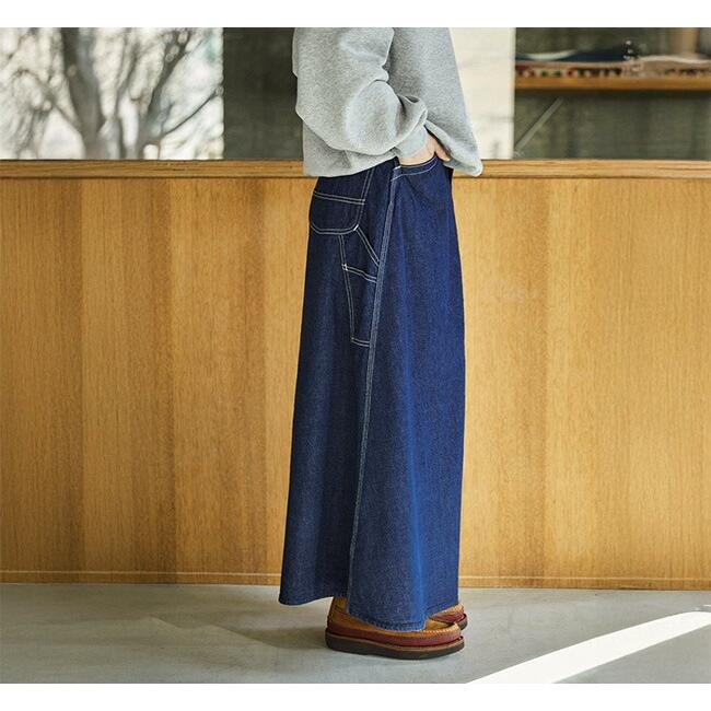 orslow オアスロウ 00-4127-81 デニムペインターロングスカート ワンウォッシュ DENIM PAINTER LONG SKIRT ONE WASH |  | 01