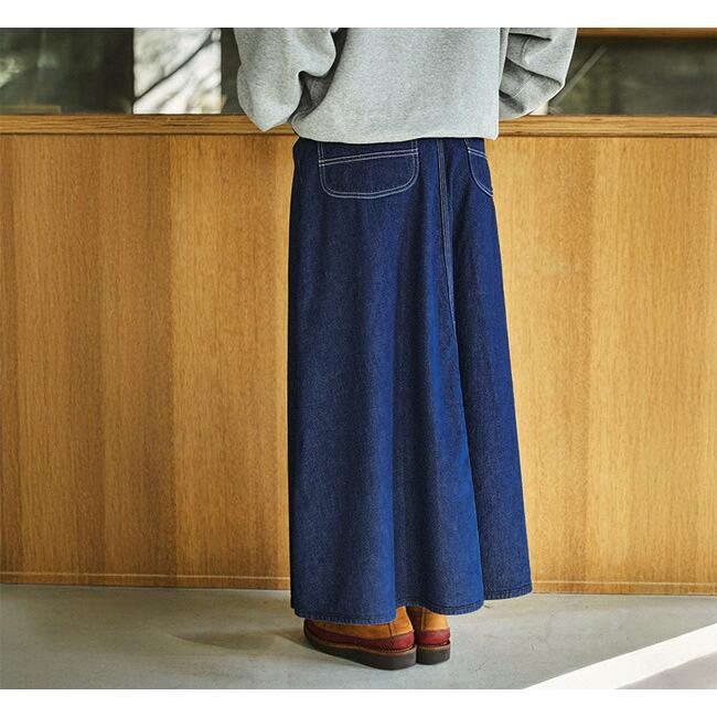 orslow オアスロウ 00-4127-81 デニムペインターロングスカート ワンウォッシュ DENIM PAINTER LONG SKIRT ONE WASH |  | 02