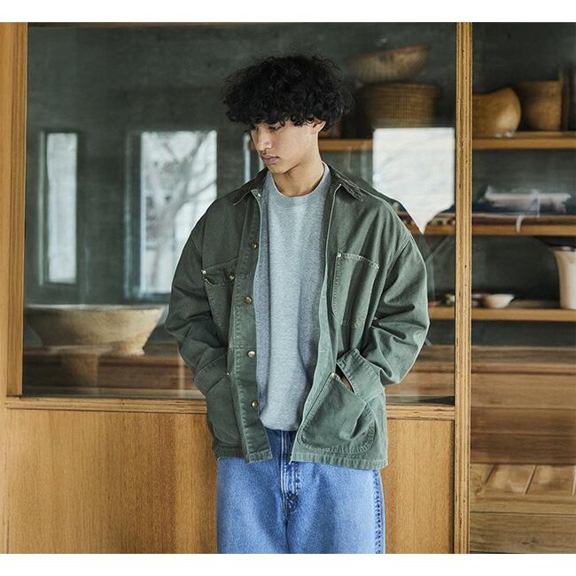 orslow オアスロウ 01-6034-76S RELAX FIT OXFORD COVERALL ARMY GREEN