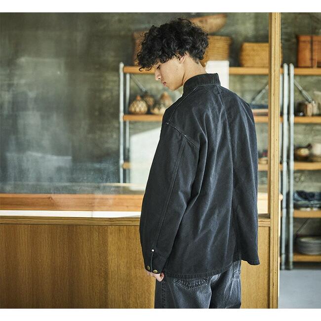 orslow オアスロウ 01-6034-61S RELAX FIT OXFORD COVERALL BLACK