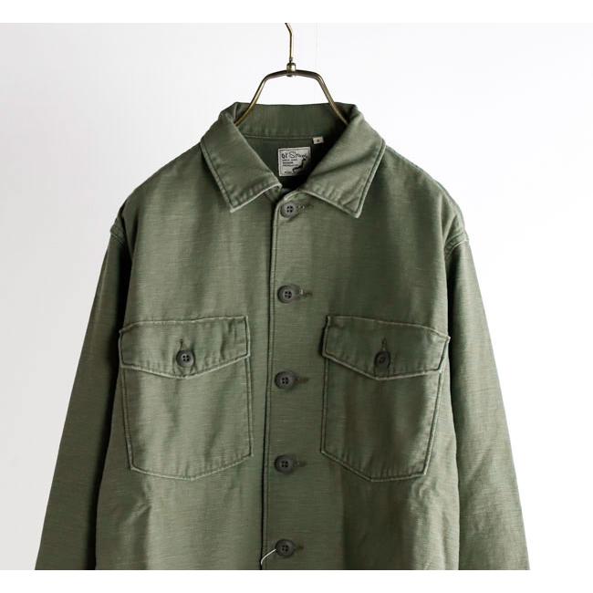orslow オアスロウ 03-8045-216 USアーミーファティーグシャツ US ARMY FATIGUE SHIRT GREEN USED |  | 04