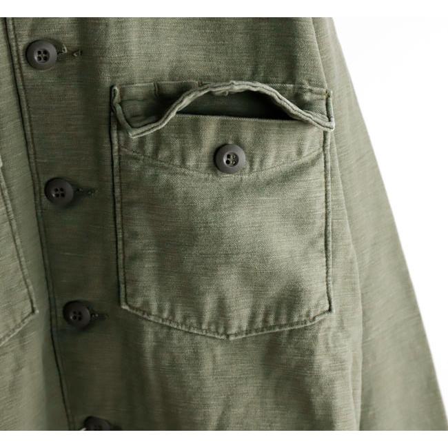 orslow オアスロウ 03-8045-216 USアーミーファティーグシャツ US ARMY FATIGUE SHIRT GREEN USED |  | 08