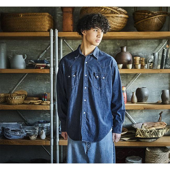 orslow オアスロウ 01-8124-81 デニムウエスタンシャツ DENIM WESTERN SHIRT | 