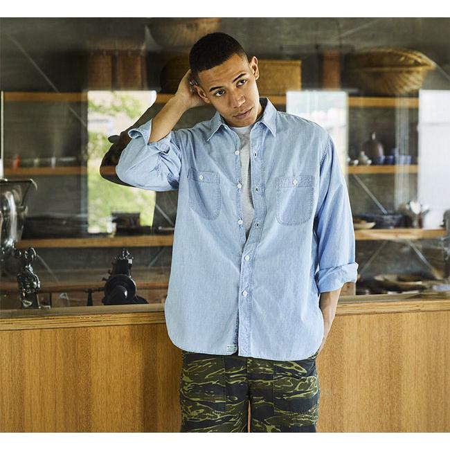 orslow オアスロウ 01-8270-99 RELAX FIT CHAMBRAY WORK SHIRT