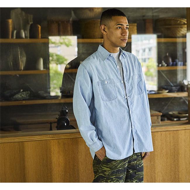 orslow オアスロウ 01-8270-99 RELAX FIT CHAMBRAY WORK SHIRT