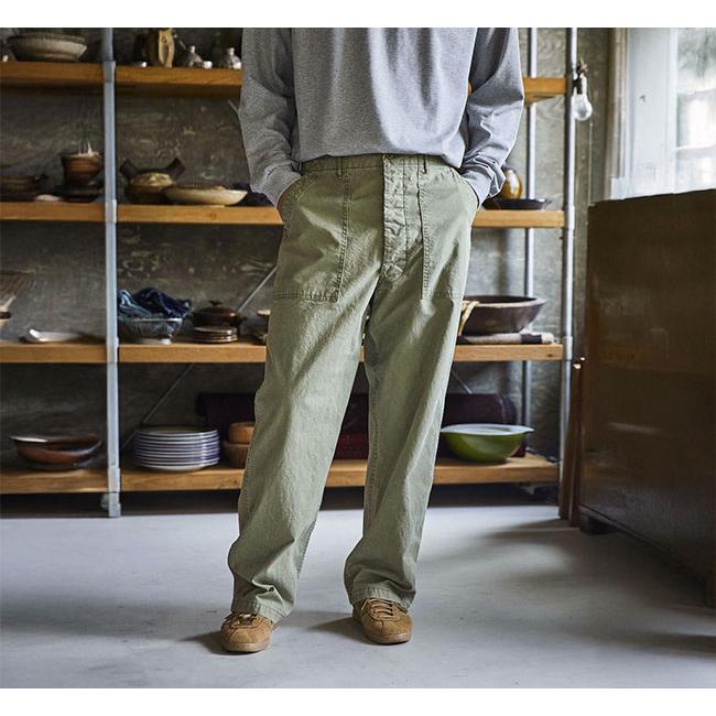 orslow オアスロウ 01-5103-M16 ヘリンボーン サマー ファティーグパンツ HERRINGBONE SUMMER FATIGUE PANTS GREEN | 