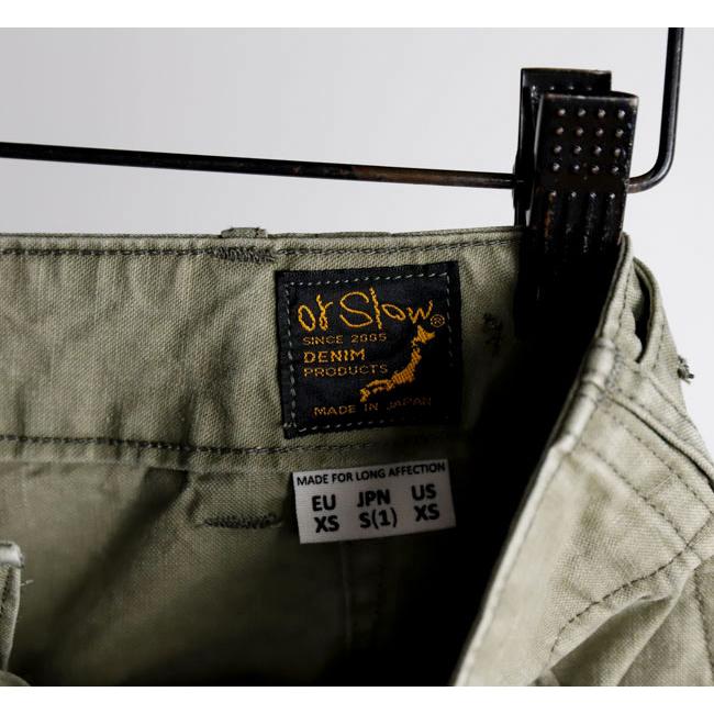 orslow オアスロウ 01-5103-M16 ヘリンボーン サマー ファティーグパンツ HERRINGBONE SUMMER FATIGUE PANTS GREEN |  | 10