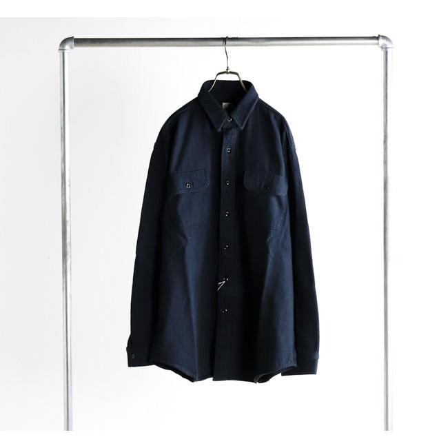orslow オアスロウ 01-V8072-02 リラックスフィット フランネルシャツ ネイビー RELAX FIT FLANNEL SHIRT NAVY |  | 03