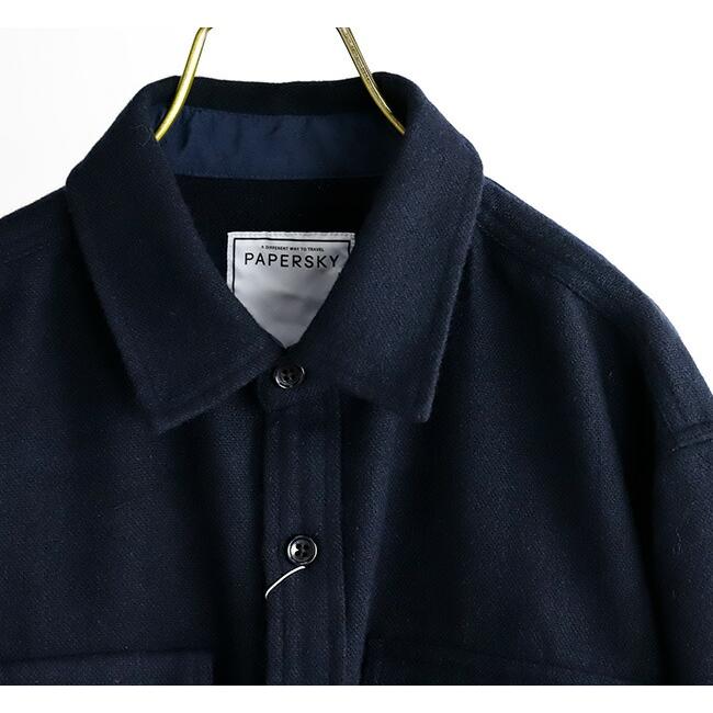 PAPERSKY WEAR ペーパースカイウェア CORMORANT WOOL SHIRT 