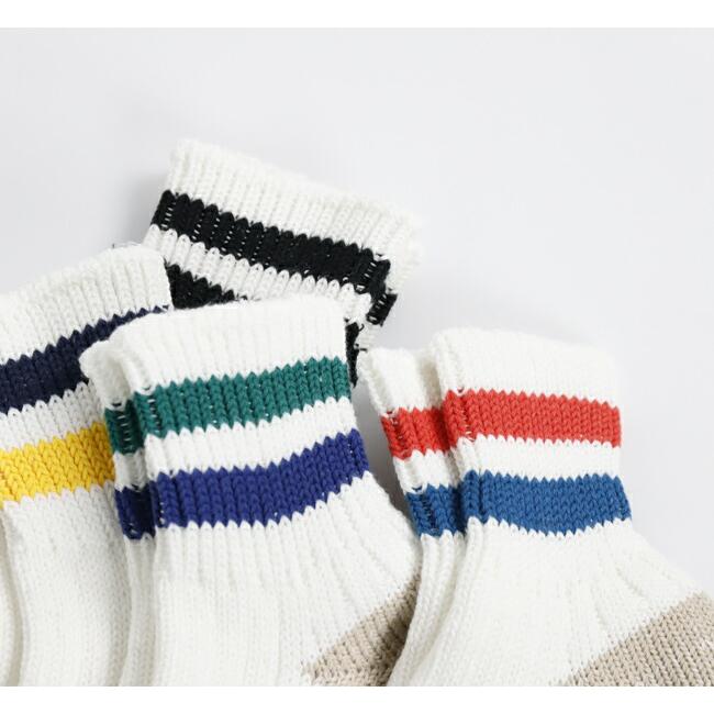 ROTOTO ロトト　ソックス　O.S. RIBBED ANKLE SOCKS 2ストライプ R1404 |  | 01