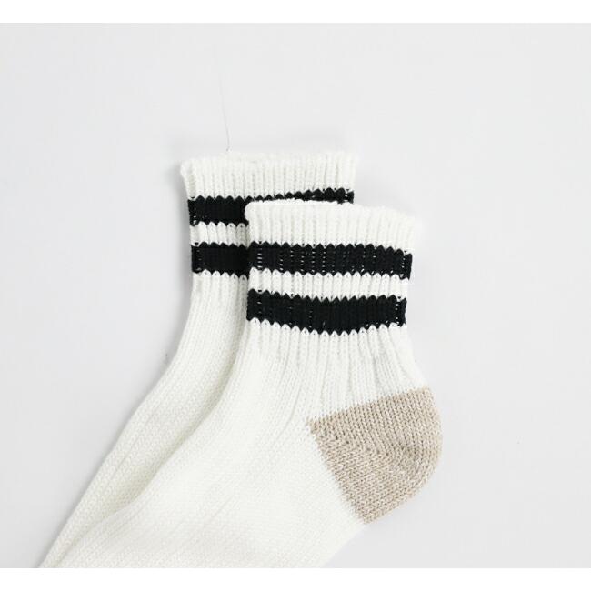 ROTOTO ロトト　ソックス　O.S. RIBBED ANKLE SOCKS 2ストライプ R1404 |  | 02