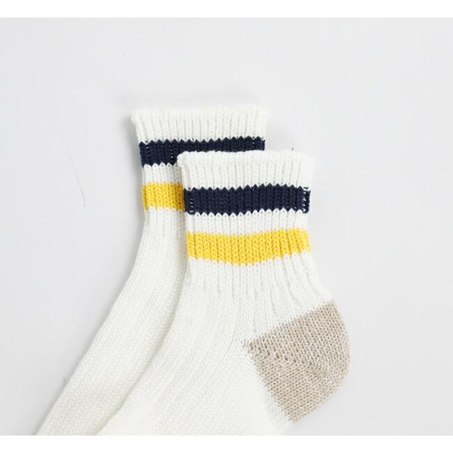 ROTOTO ロトト　ソックス　O.S. RIBBED ANKLE SOCKS 2ストライプ R1404 |  | 03