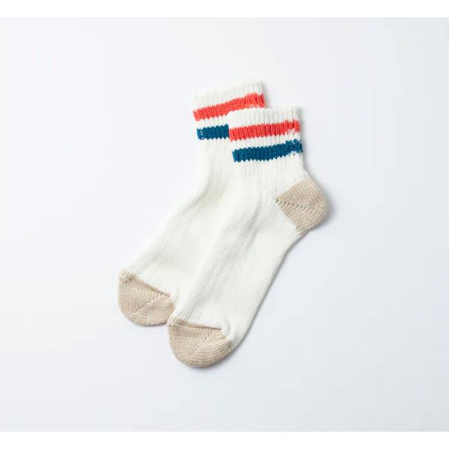 ROTOTO ロトト　ソックス　O.S. RIBBED ANKLE SOCKS 2ストライプ R1404 |  | 06